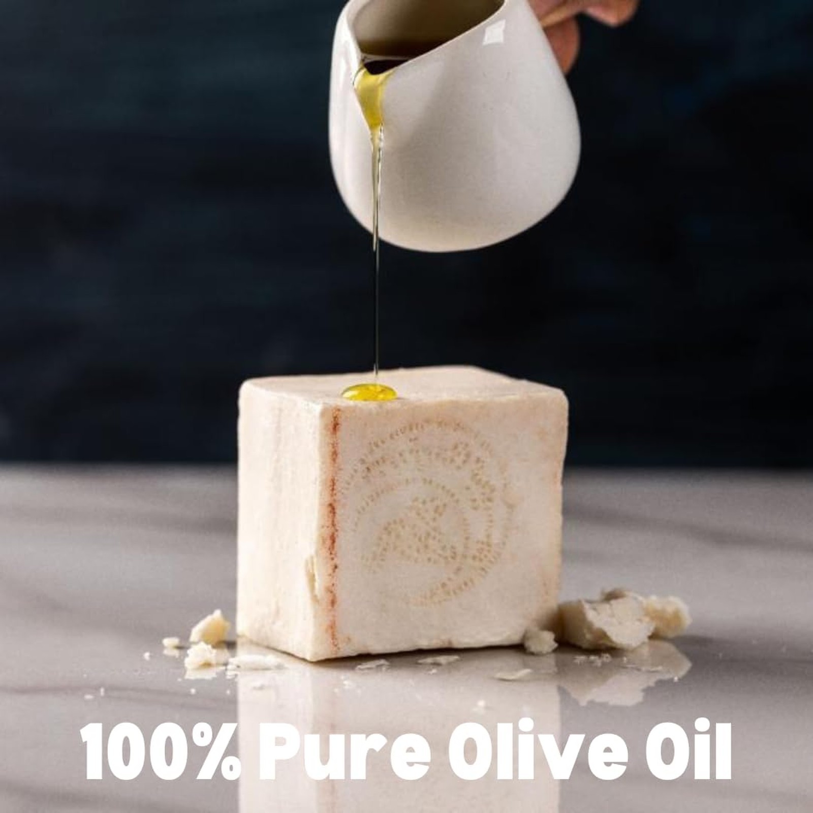 Virgin Olive Oil Soap Bar Nabulsi, 4.4 Oz, Natural Olive Oil Face and Body Bar