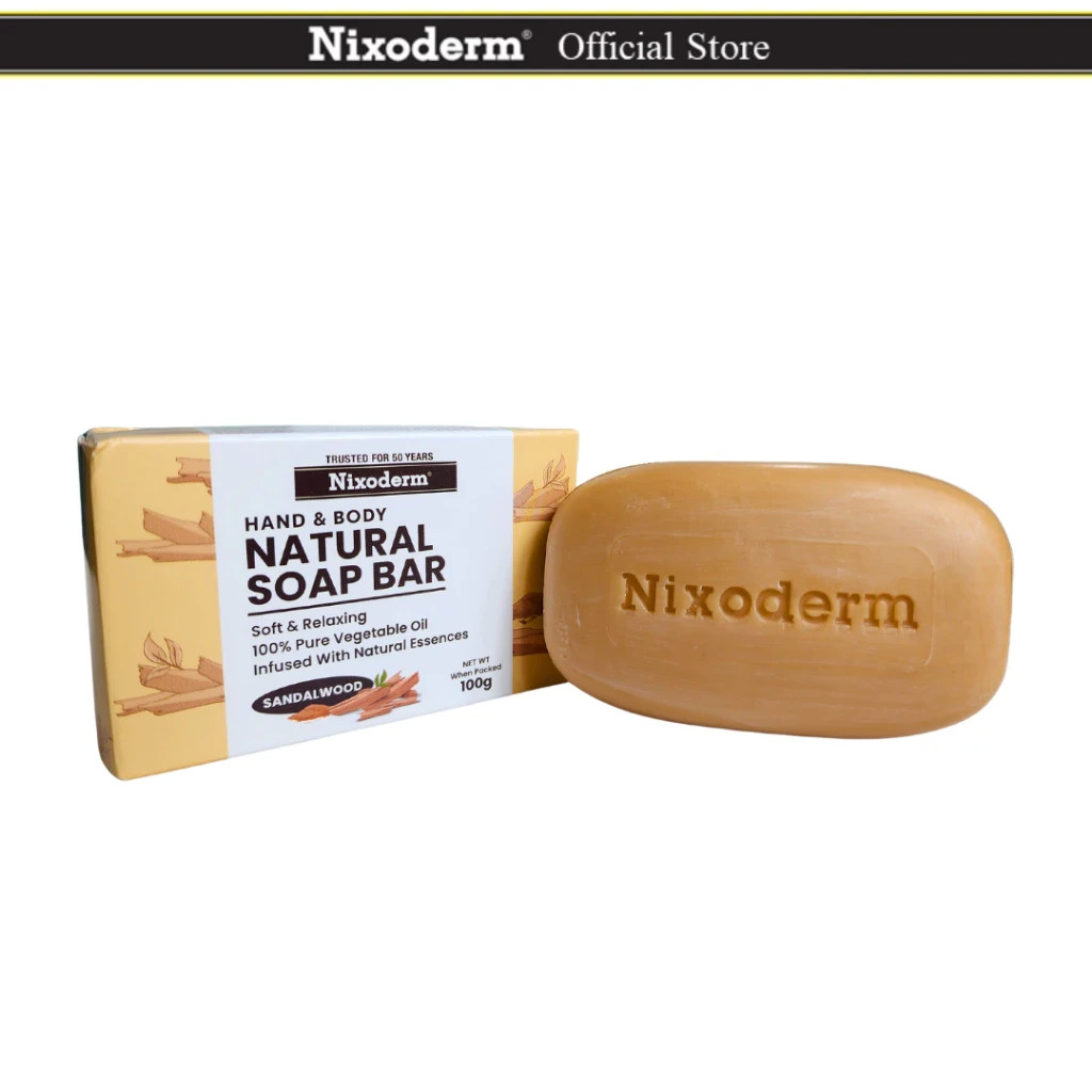 Nixoderm Natural Soap Bar 100g Lavender Sandalwood Olive For All Skin Type