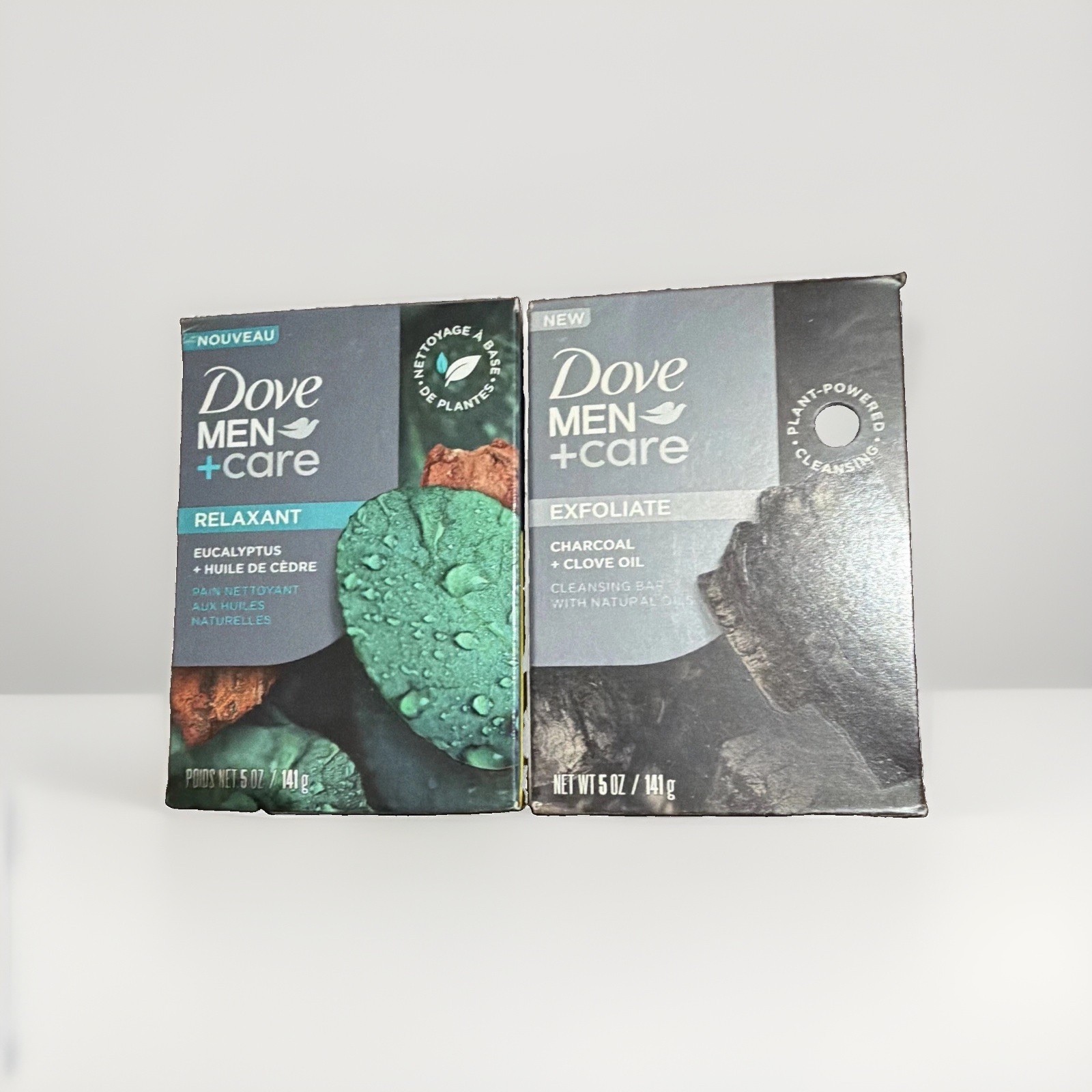 Dove Men+Care Plant-Based Cleansing Bar Eucalyptus, Charcoal & Clove 5 oz