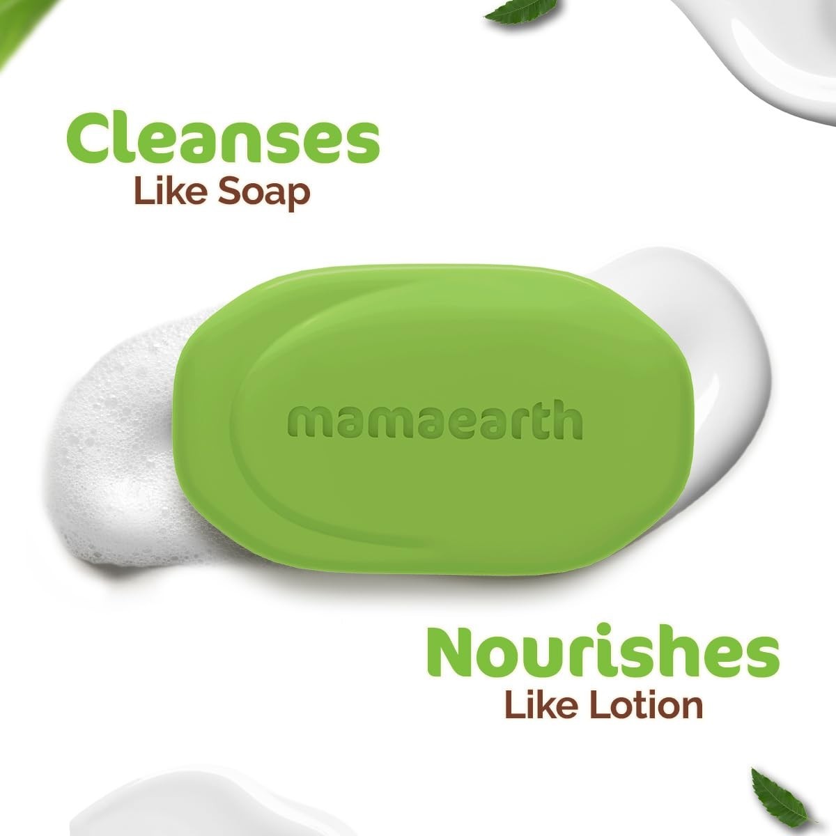 Mamaearth Neem Soap 125g x4 Tea Tree Purifying Grade 1 Bar Deep Clean Free Ship
