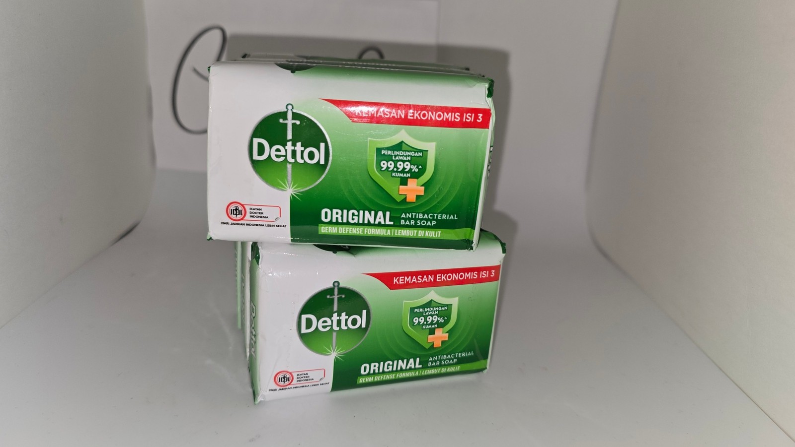 2 Pack Dettol Original Antibacterial Bar Soap 3 Bars Ea 100g Exp 09/25