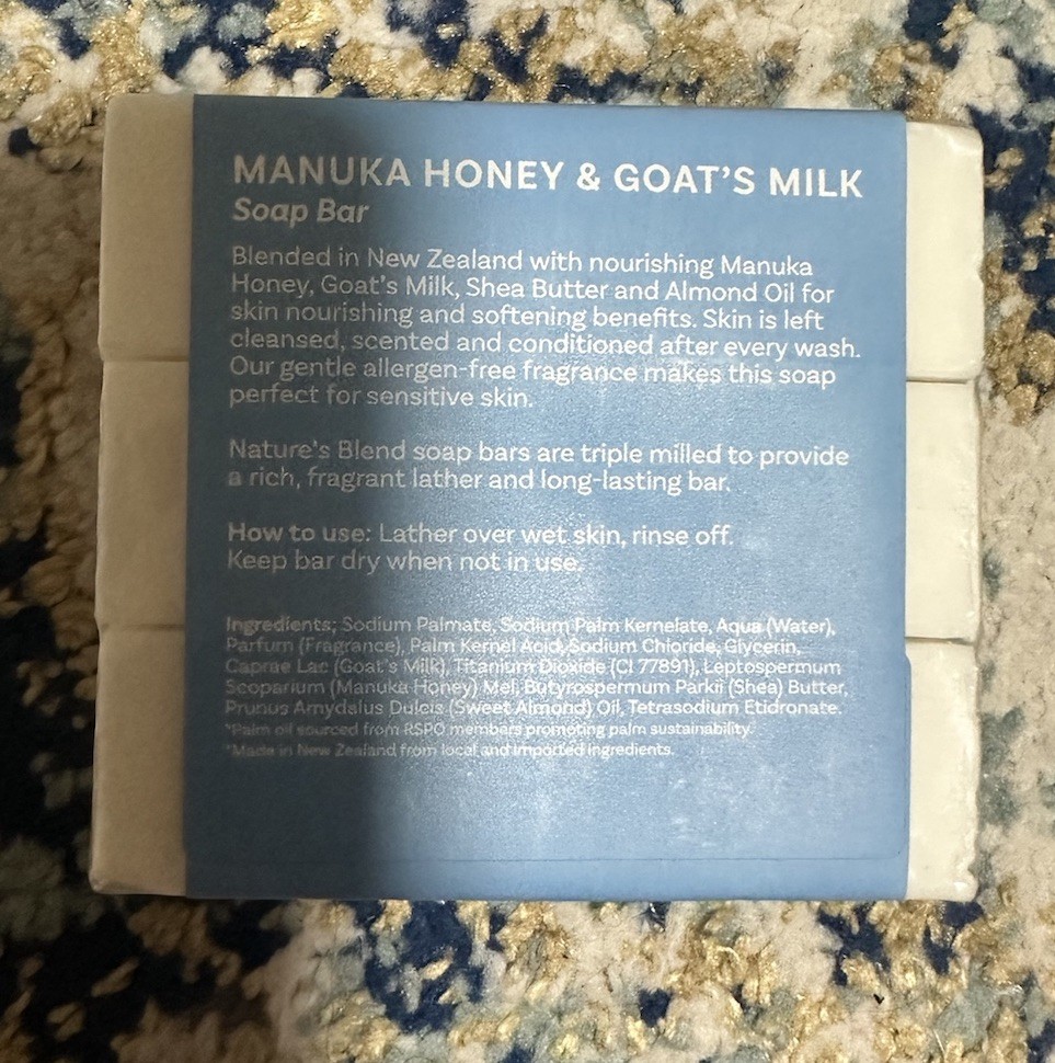 Nature’s Blend Manuka Honey & Goat’s Milk Soap Bar – Made In New Zealand (3 pcs)