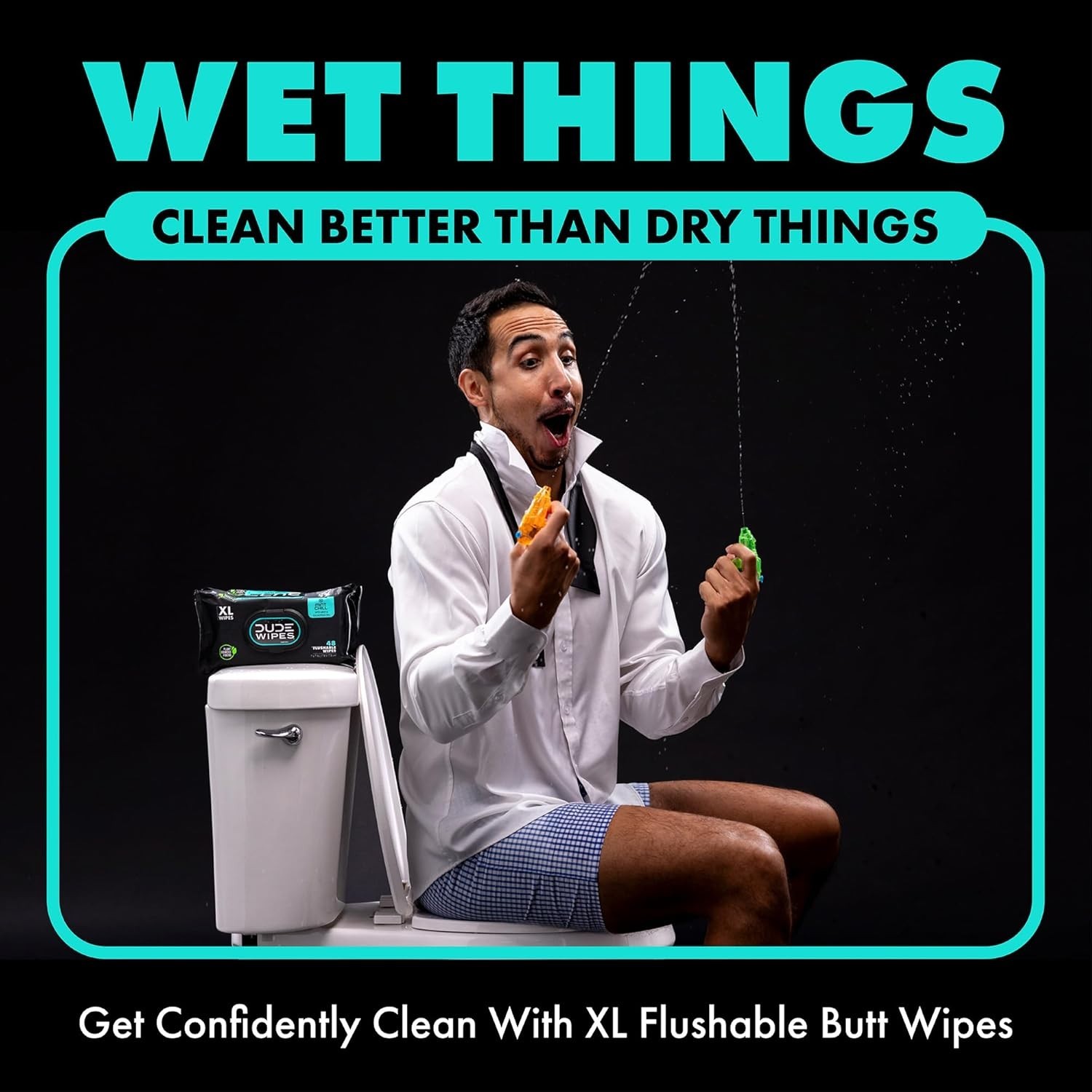 Eco-Friendly Mint Scented Flushable Wipes – 48 Count for Gentle Cleansing