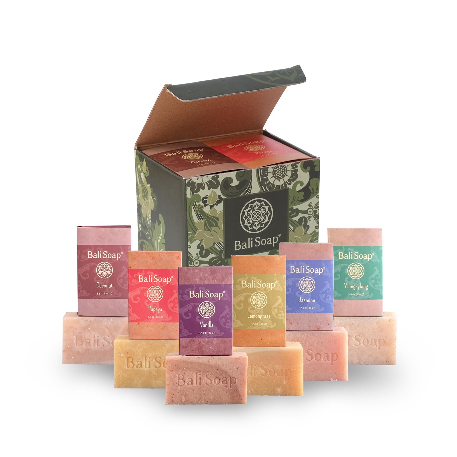 Natural Soap Gift Set – 6 Pack (3.5 oz Each) Handmade Spa Bars, Moisturizing …