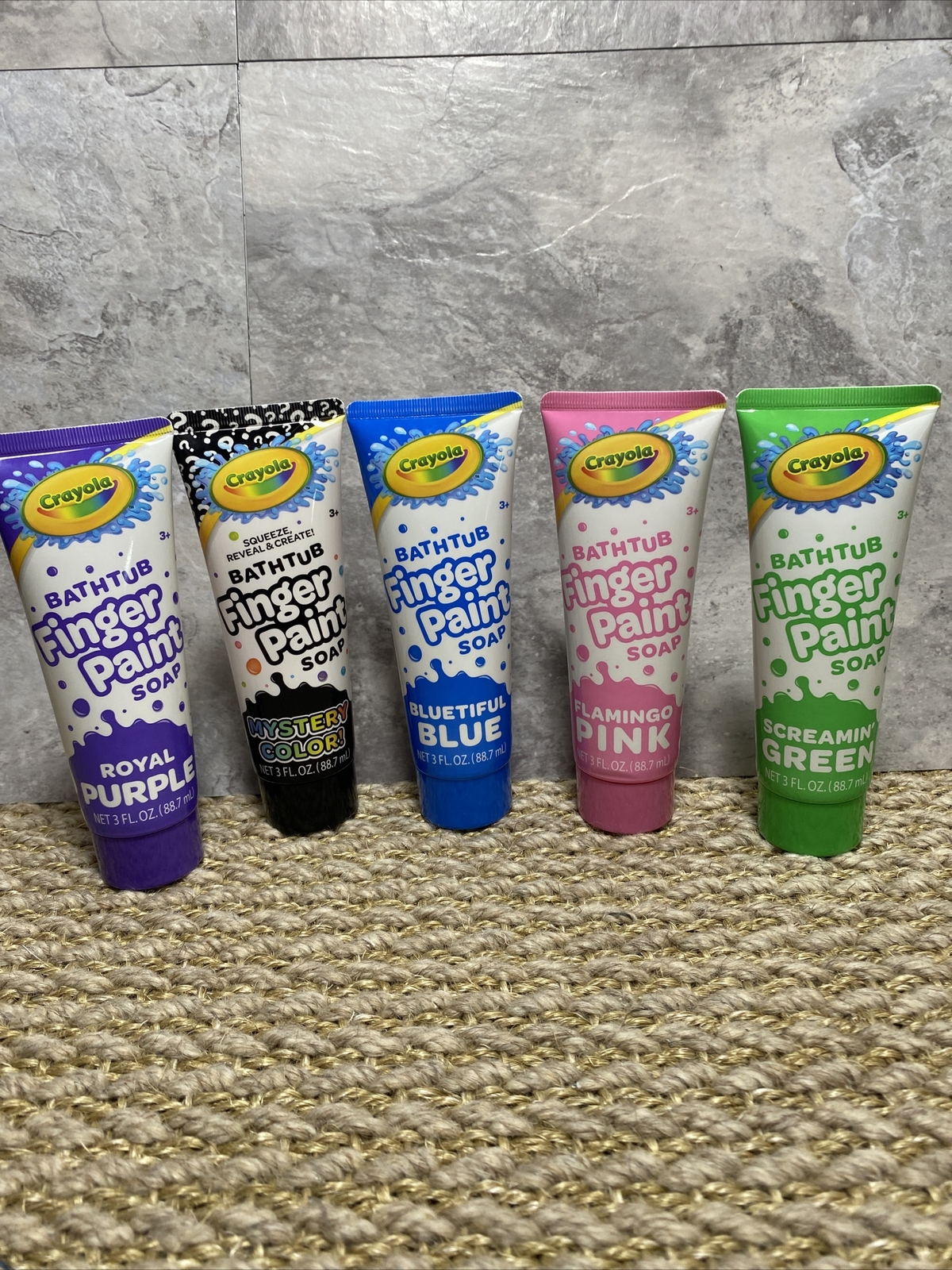 Crayola Bathtub Finger Paint Soap – 5pk – Green, Blue, Purple Pink & Mystery