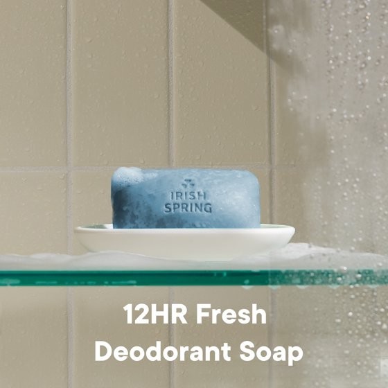 4 Pack Irish Spring Moisture Blast Bar Soap Men 12 Bars 3.7 oz Deodorant Soap