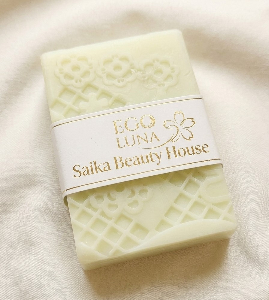 Saika Beauty House Ego Luna Floral Body Bar Soap, White Rectangular, Unisex