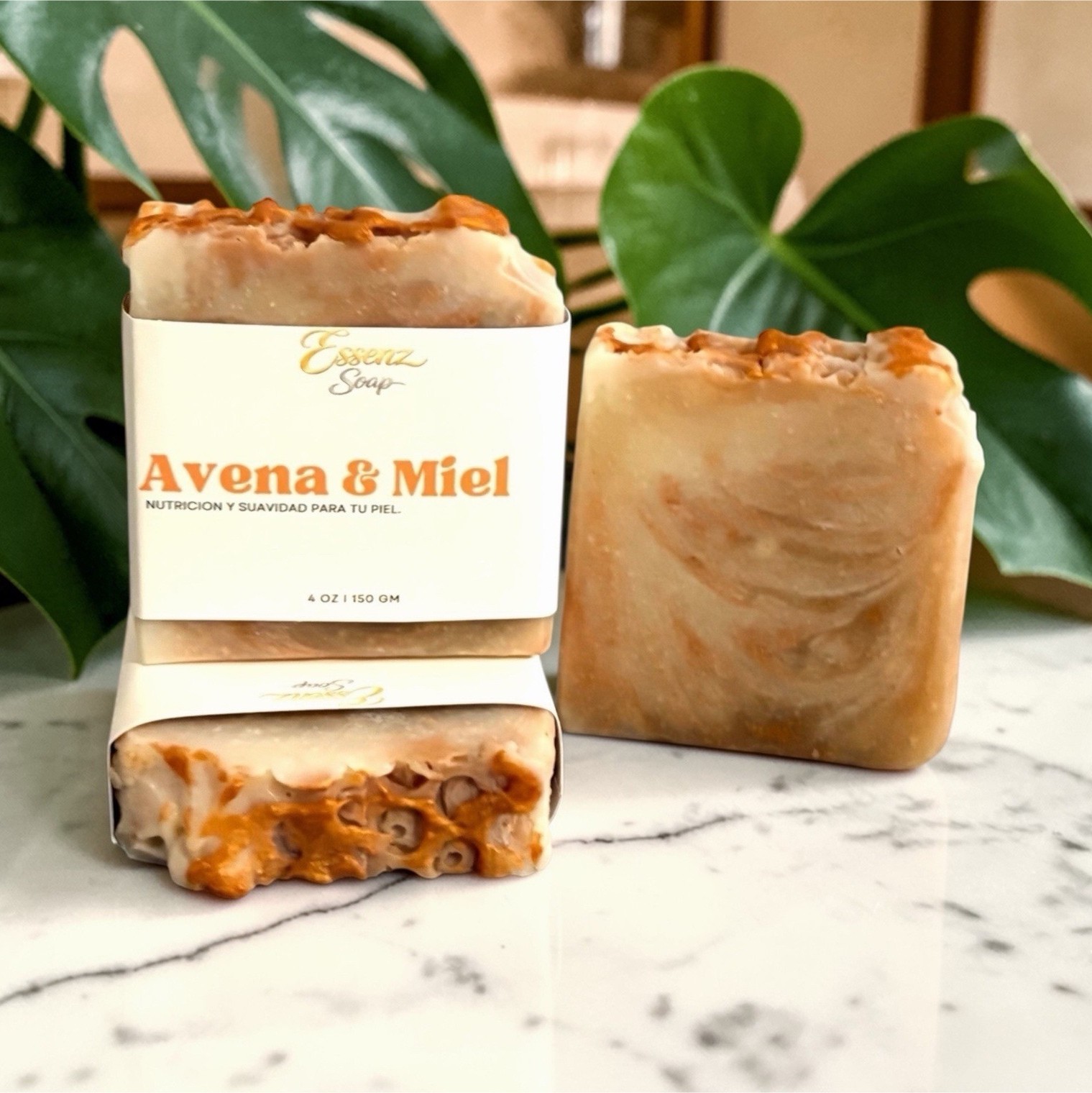 Essenz Soap Hydrating Body Bar with Oat & Honey, Honey Scent, 4 oz