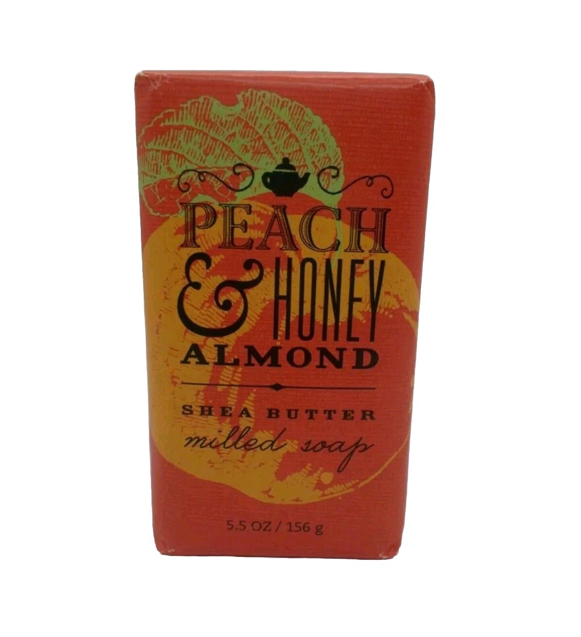 New Bath & Body Works Peach & Honey Almond Shea Butter Milled Bar soap Fast Ship