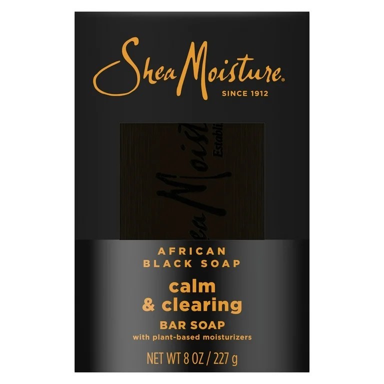 SheaMoisture – Calm & Clearing African Black Bar Soap – 8oz (6-pack)