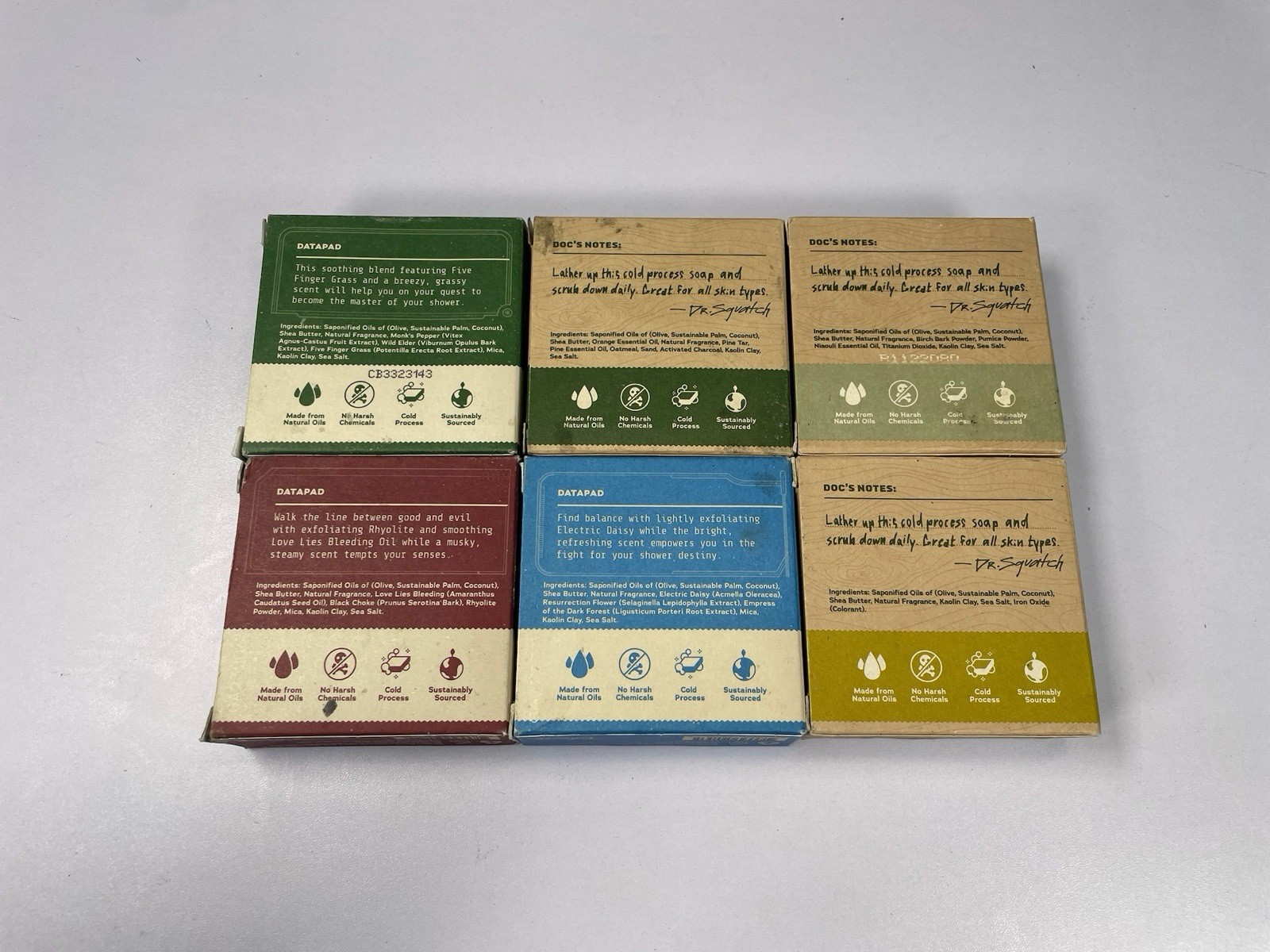 Dr Squatch Soap Lot 6 Bars Star Wars Resistance Rinse Pine Tar Birchwood