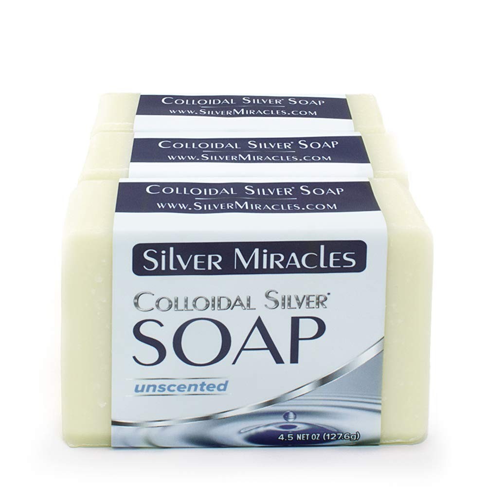 Silver Miracles – Colloidal Soap – 3 pack 4.5 Ounce (Pack of 3)