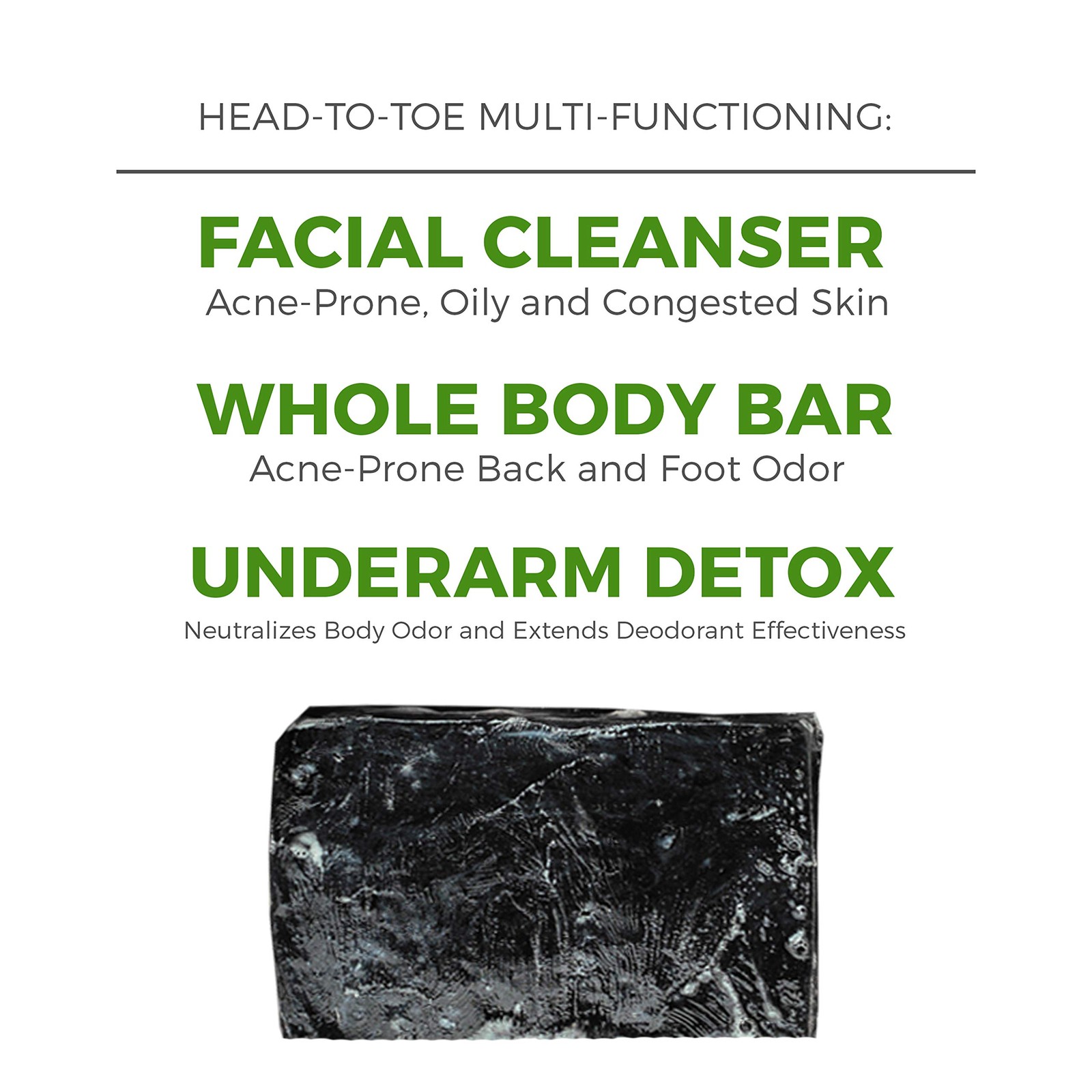 Deep Cleansing & Clay Soap Bar – Activated & Body Soap for Acne-Prone, Oily, …