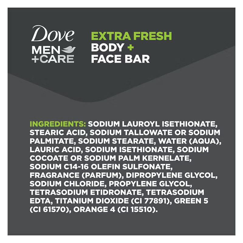 Dove Men+Care Extra Fresh Bar Soap, 14 Count– Deep Clean & Refresh FREE SHIPPING