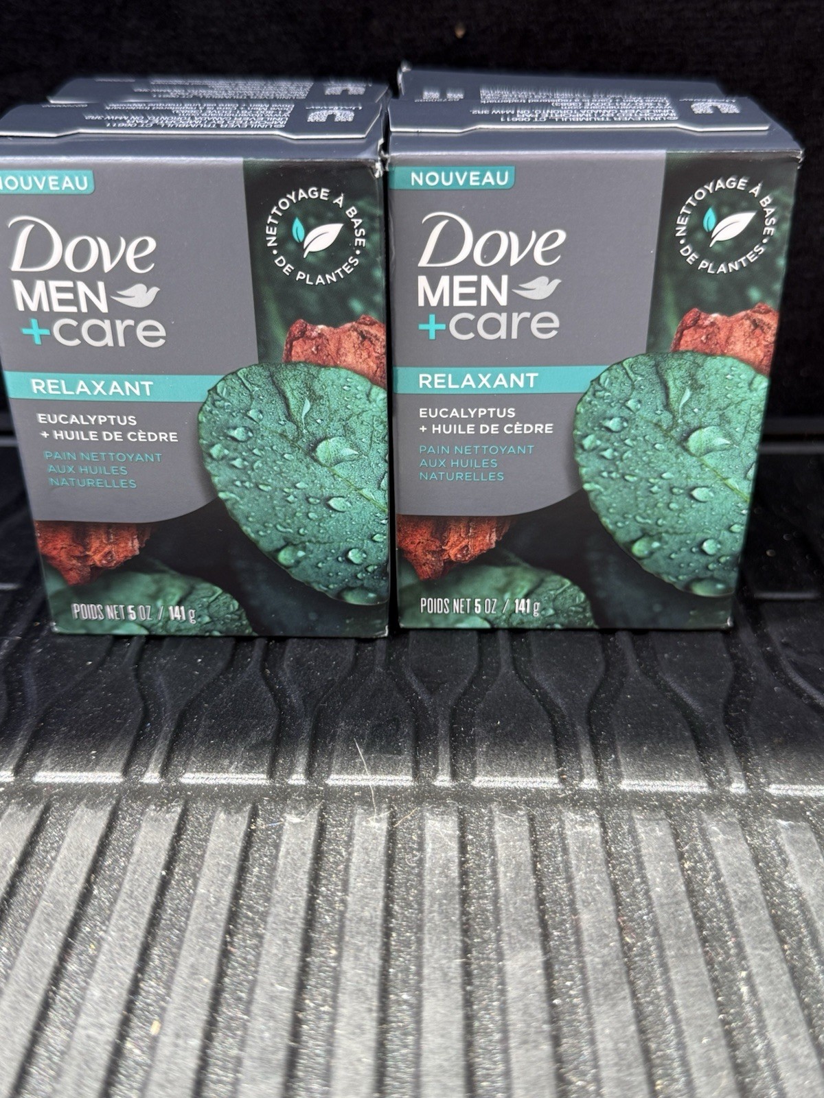 4 BARS!! Dove Men+Care Relax Eucalyptus & Cedarwood Oil Cleansing Bar Soap 5 oz