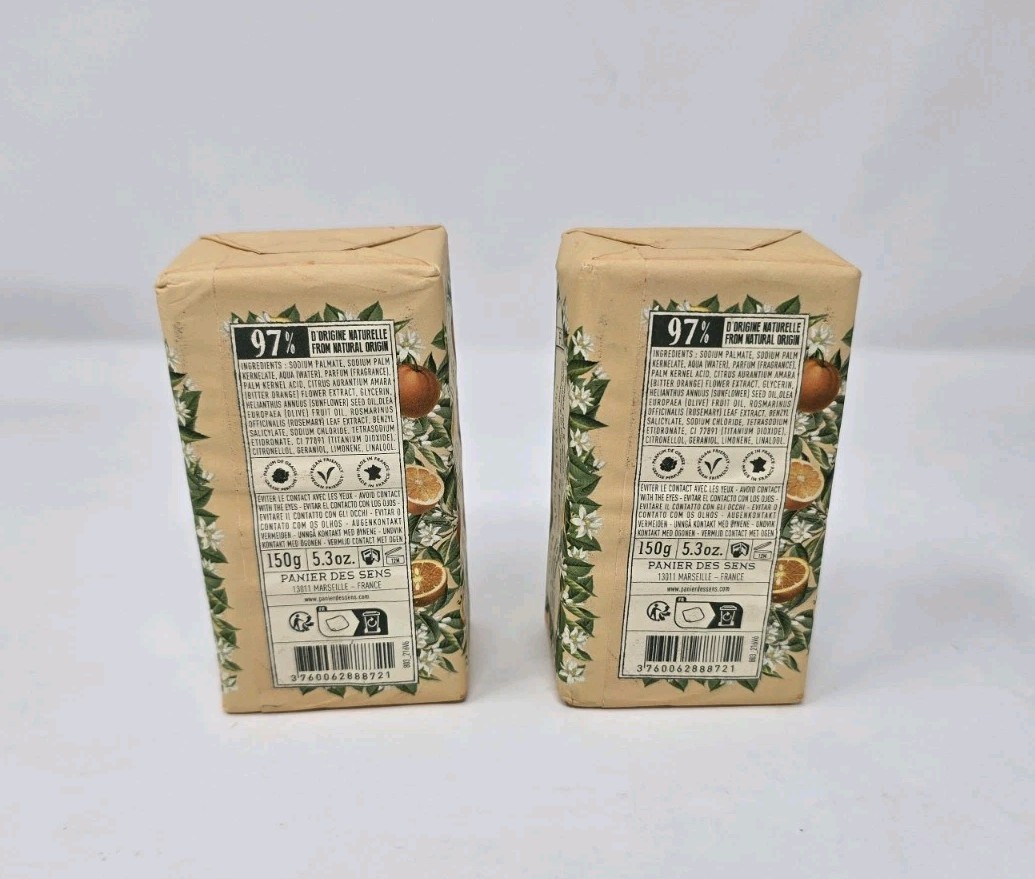 Panier des Sens Bar Soap 5.3 Oz. – Orange Blossom (Set Of 2)