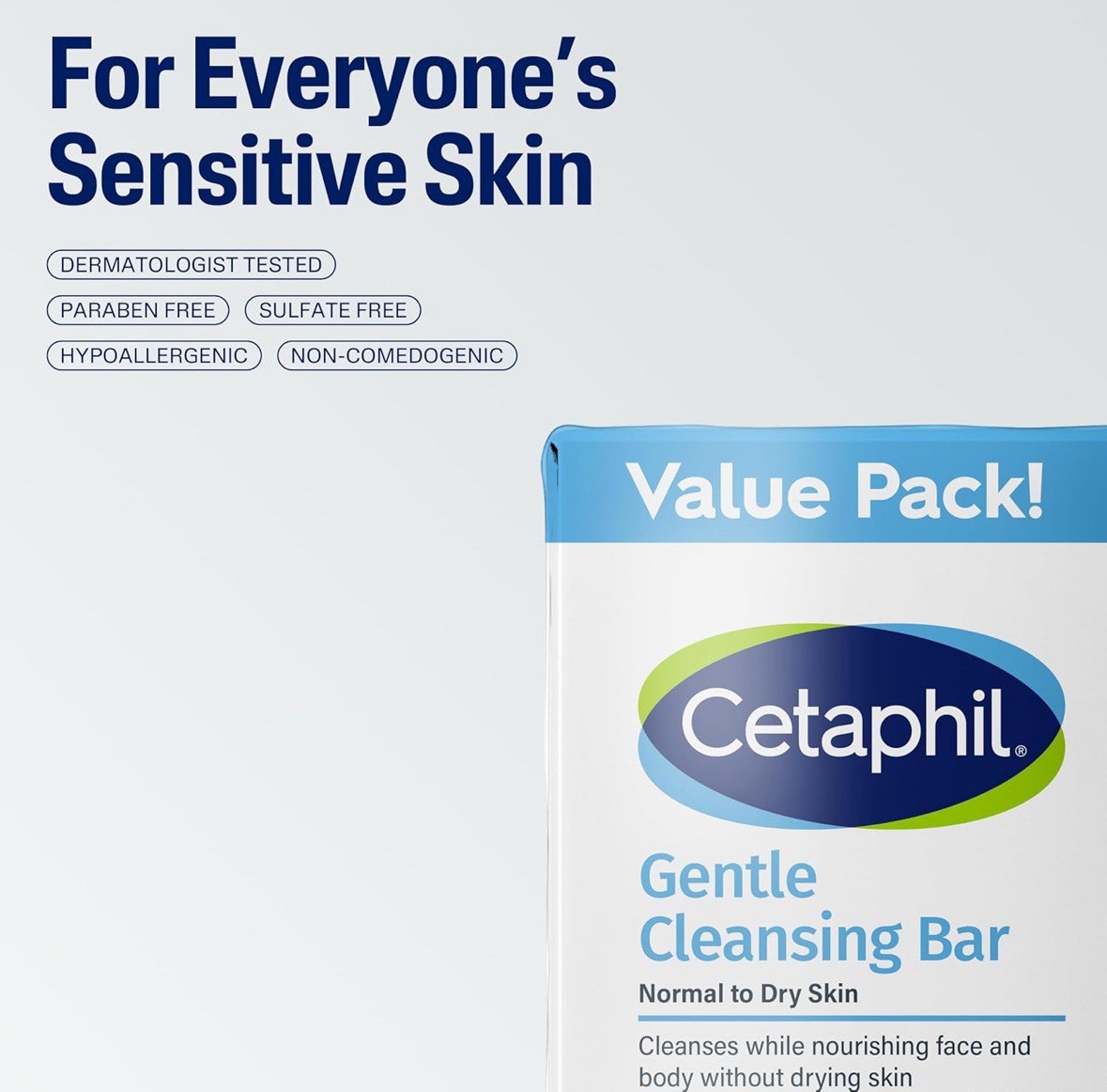 Cetaphil Gentle Cleansing Bar, Nourishes While Cleansing 4.5oz (127g) 6-pack