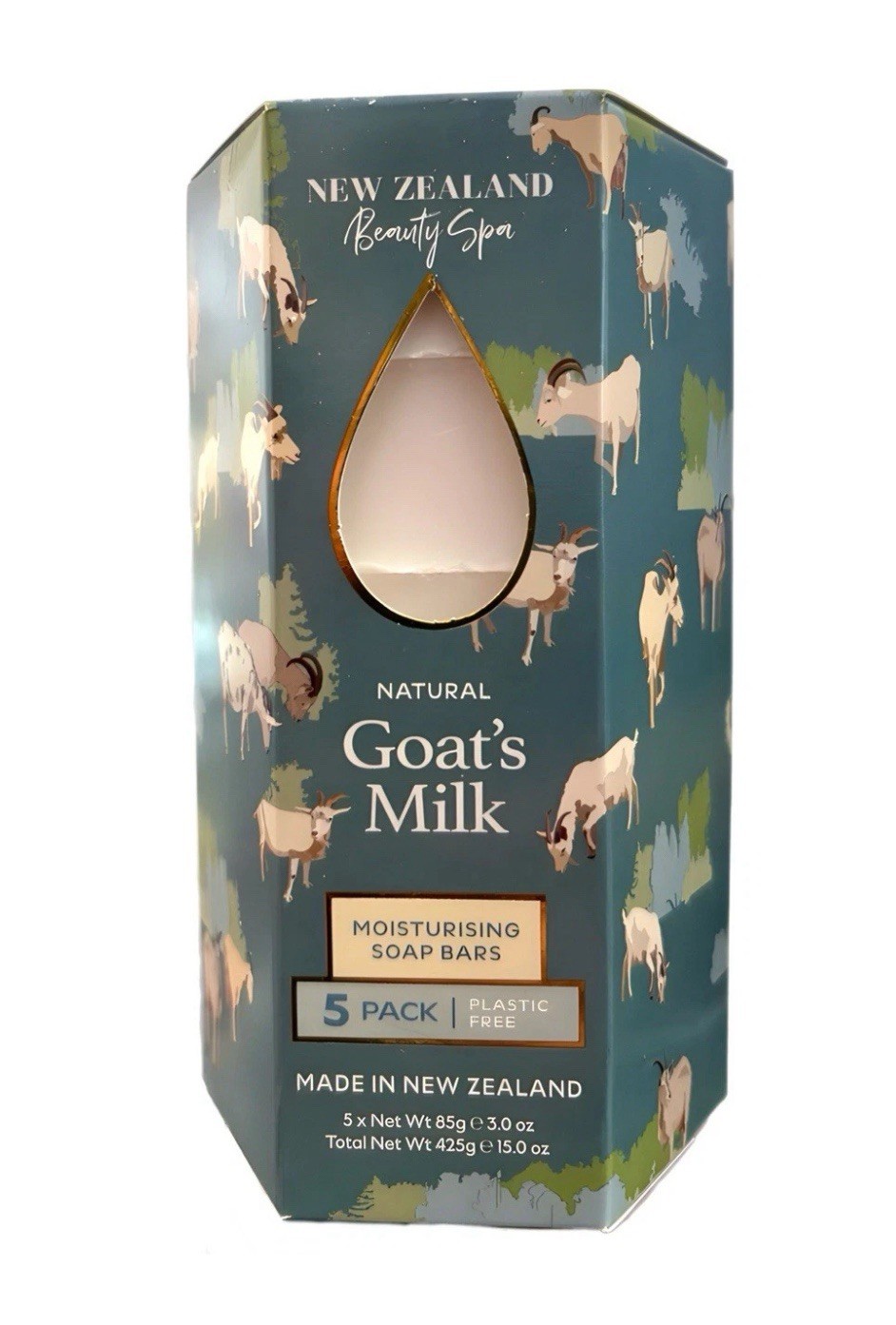 New Zealand Beauty Spa GOAT’S MILK Moisturizing SOAP Bars 5 Pack, 3oz per Bar