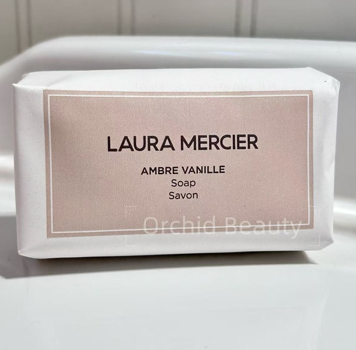 New Sealed Laura Mercier-Body & Bath Ambre Vanilla Soap Full Size 4.2oz/119g