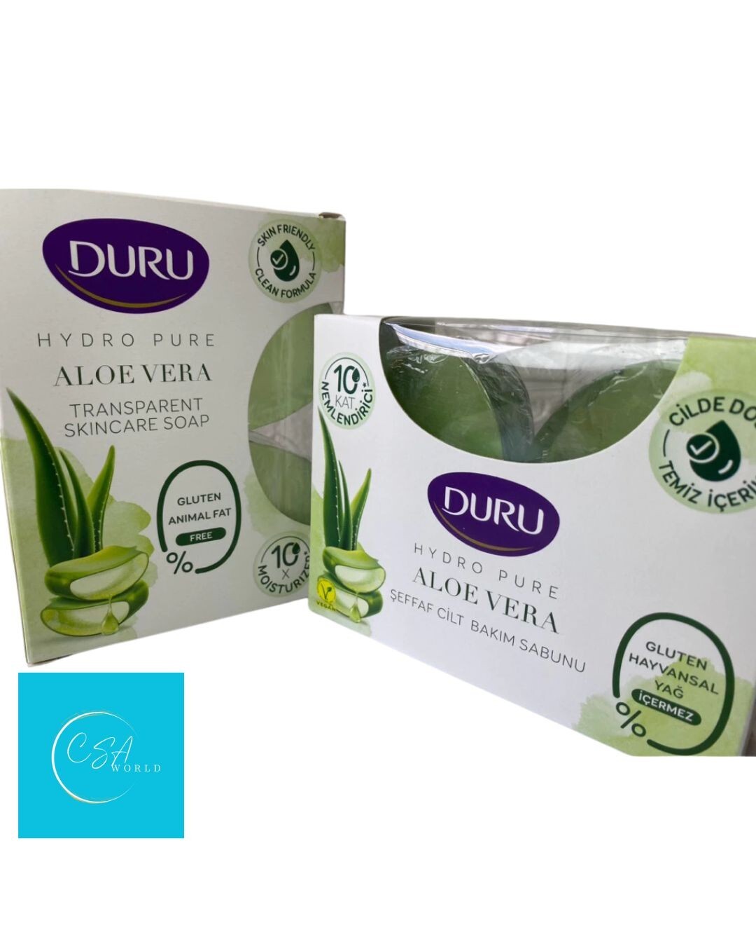 Duru Aloe Vera Glycerin Bar Soap (135GX2BAR )x 4 packs