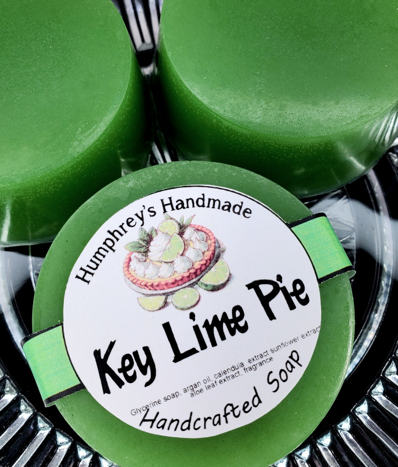 KEY LIME PIE Soap Shave Shampoo Bar Unisex Glycerin Stocking Stuffer Tart Sweet