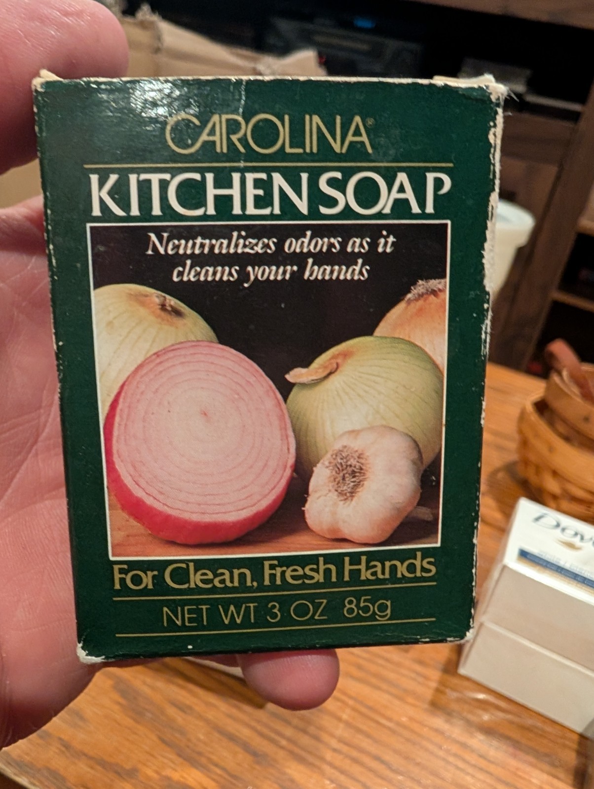 Vintage Carolina Kitchen Soap 3 Oz 85g Open Box Unused Odor Eliminating Bar Soap