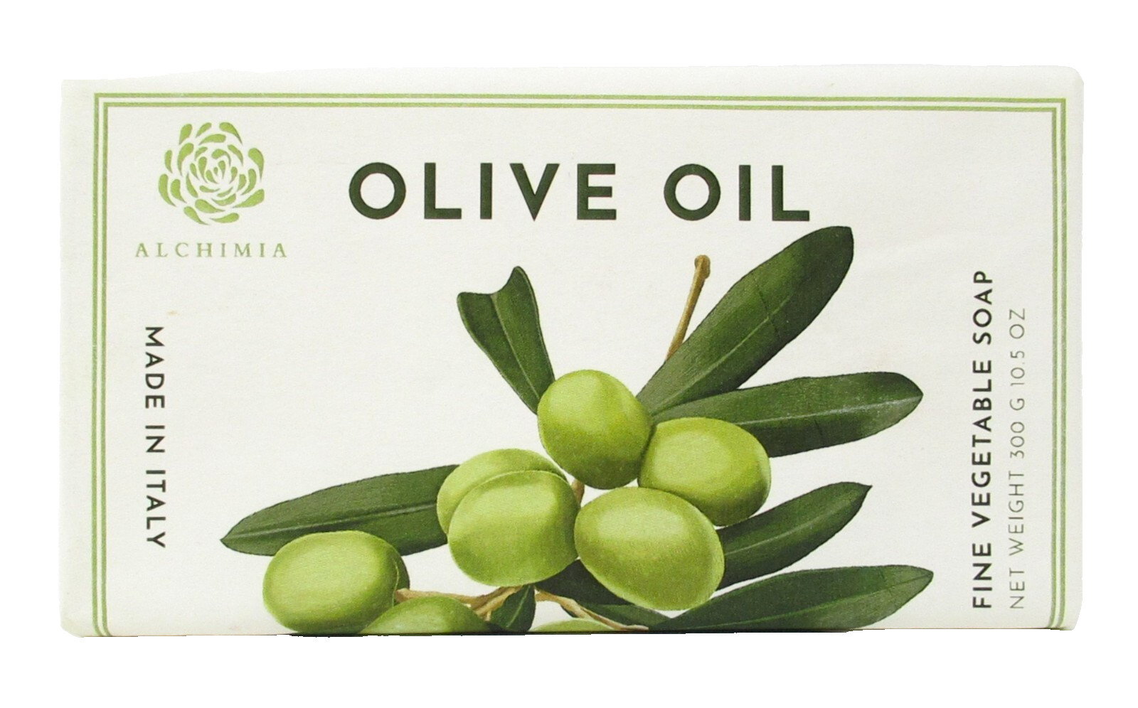 Alchimia Vegetable Bath Bar Soap Olive Oil scented 10.5oz hand made in Italy