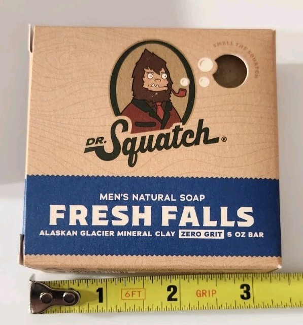 Dr. Squatch Fresh Falls Natural Bar Soap for Men, 5 Oz – Pack of 2