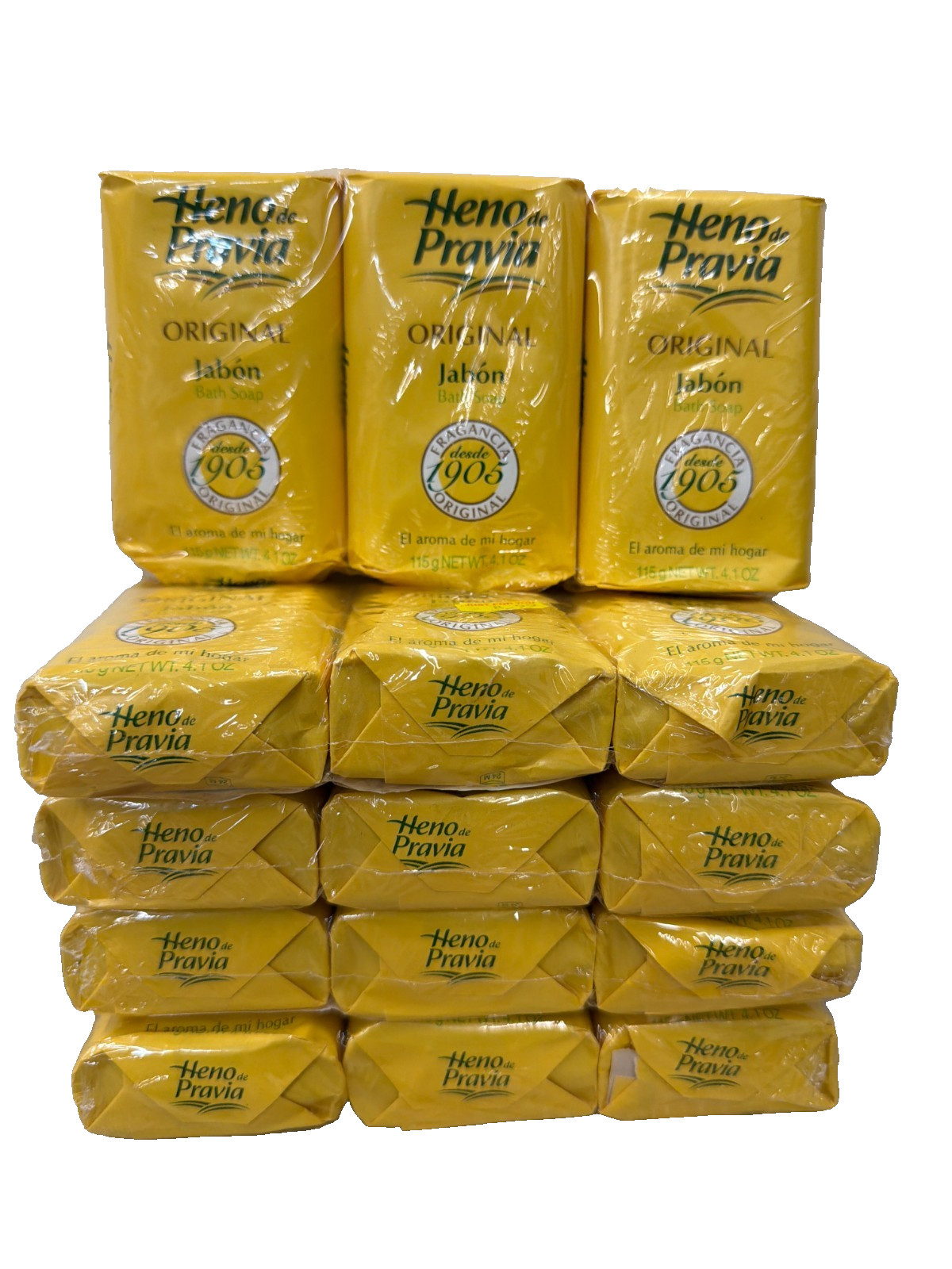 (15) Heno De Pravia Original Jabon Bath Soap Bars 4.1 oz