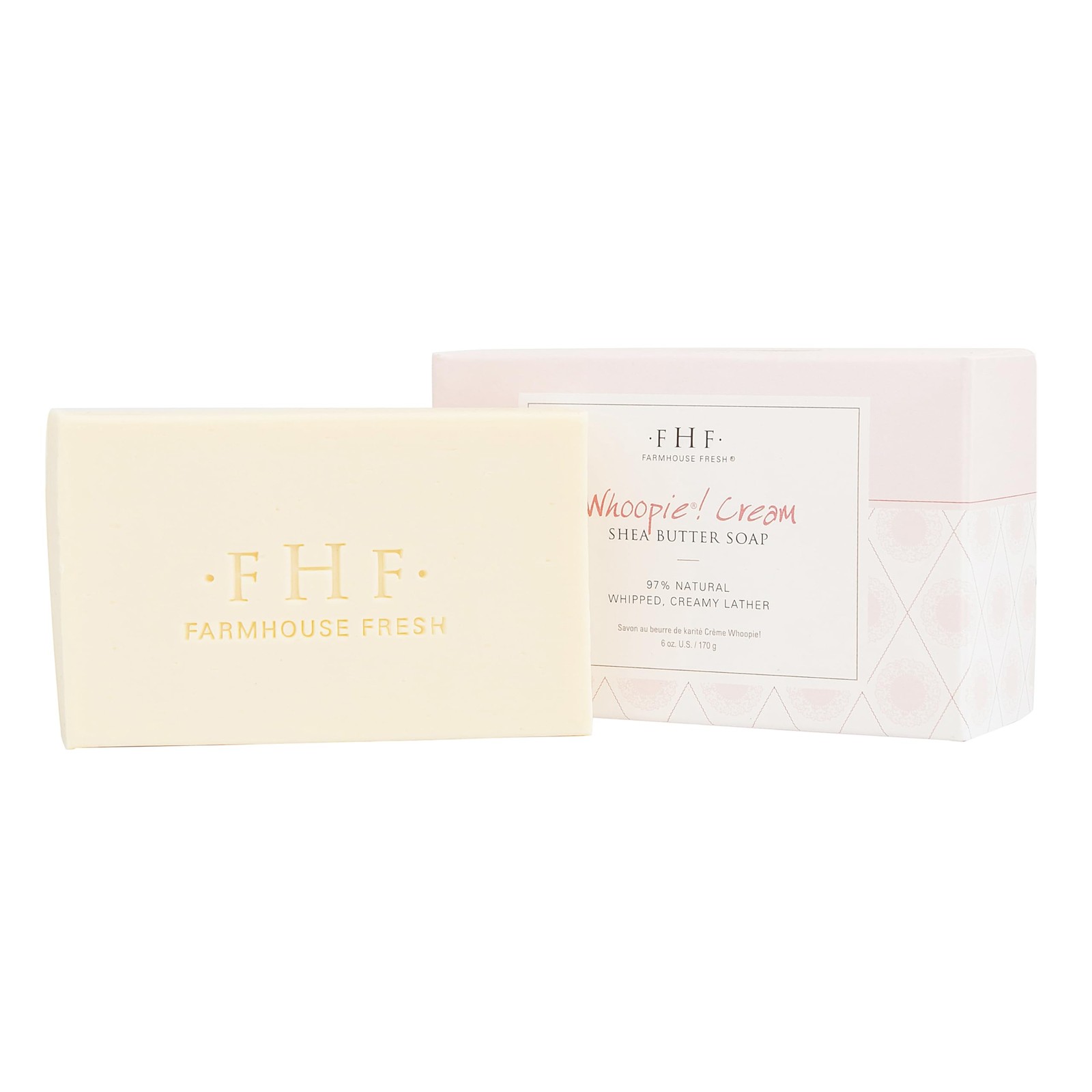 Whoopie Shea Butter Natural Soap Bar, Triple-Milled, Skin-Softening with Rich…