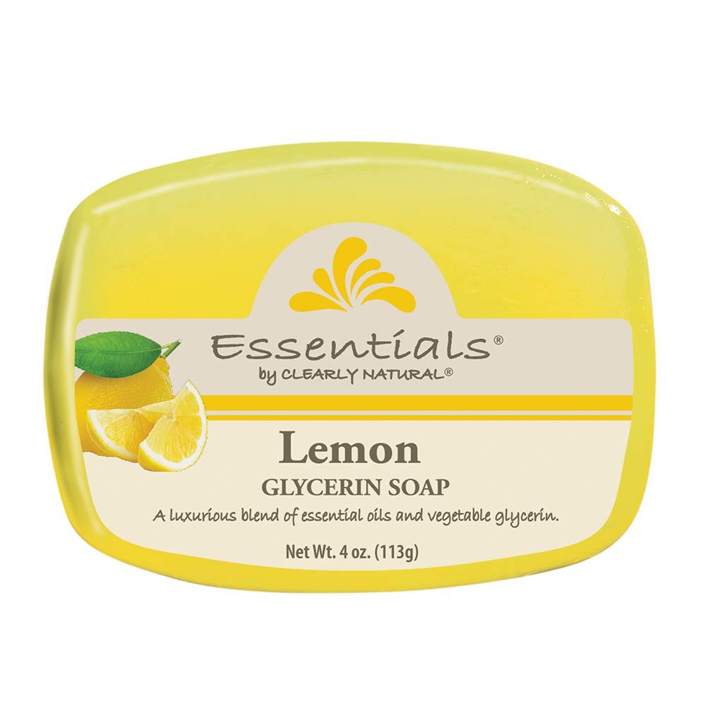 Clearly Natural Essentials Glycerin Bar Soap, 1 count (Pack of 12), Lemon