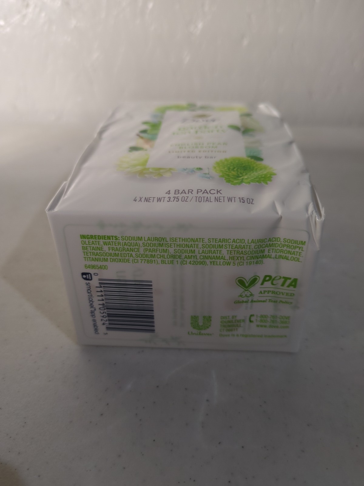 LIMITED EDITION – Dove Garden Tea Party Bar Soap – ENGLISH PEAR BLOSSOM NIPS