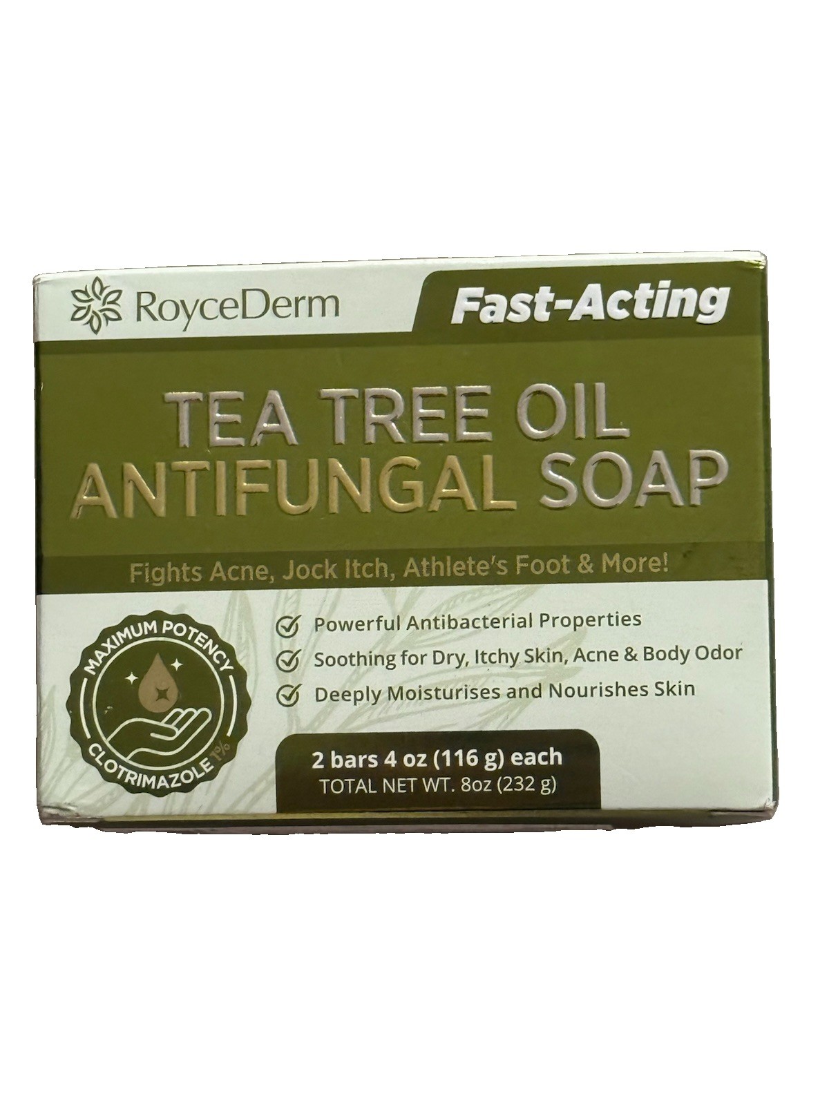 Roycederm Antifungal Antibacterial Tea Tree Soap: Antifungal Antibacterial Treat