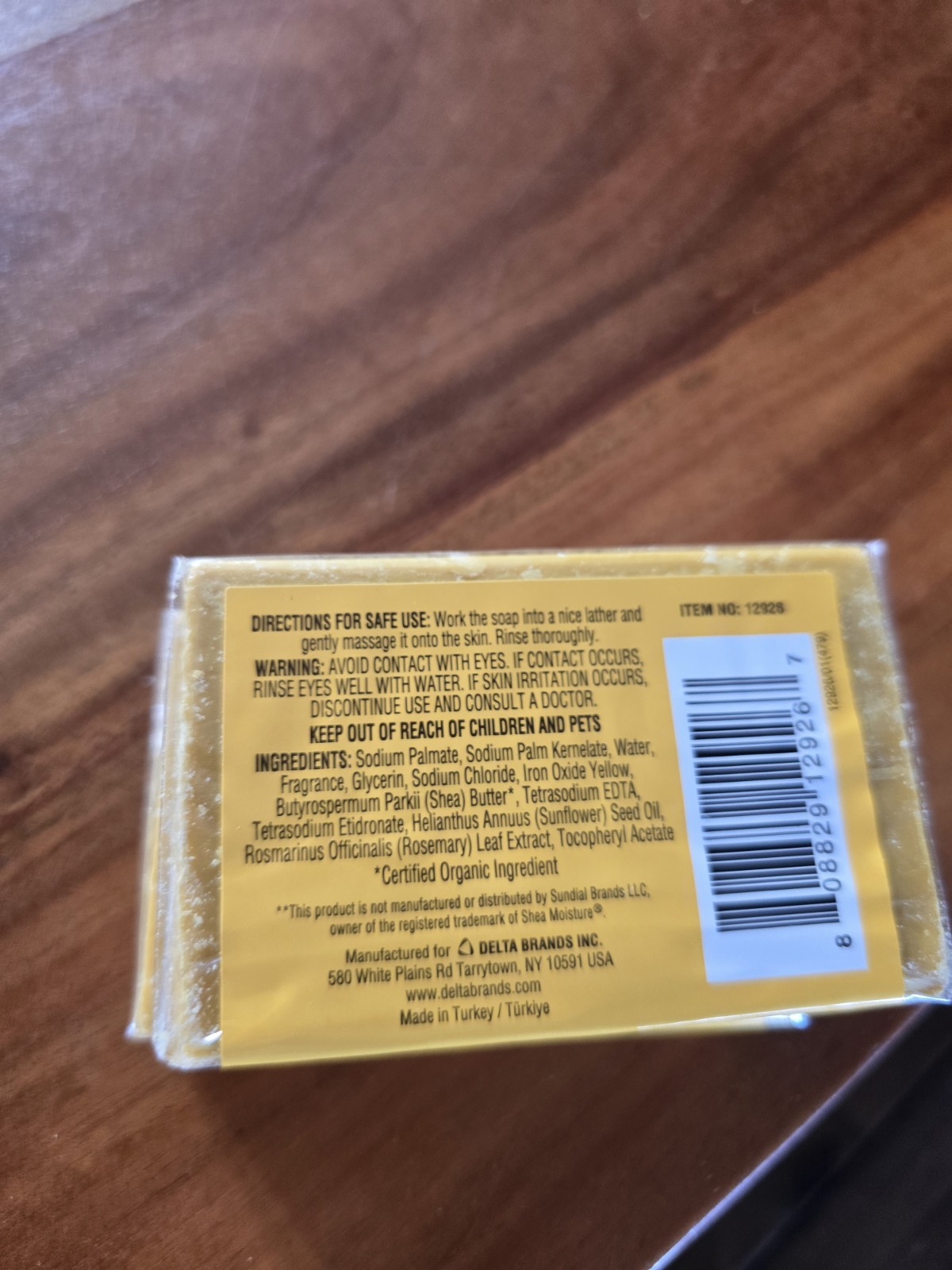 4pk Black African Soap And Raw Shea Butter Soap New