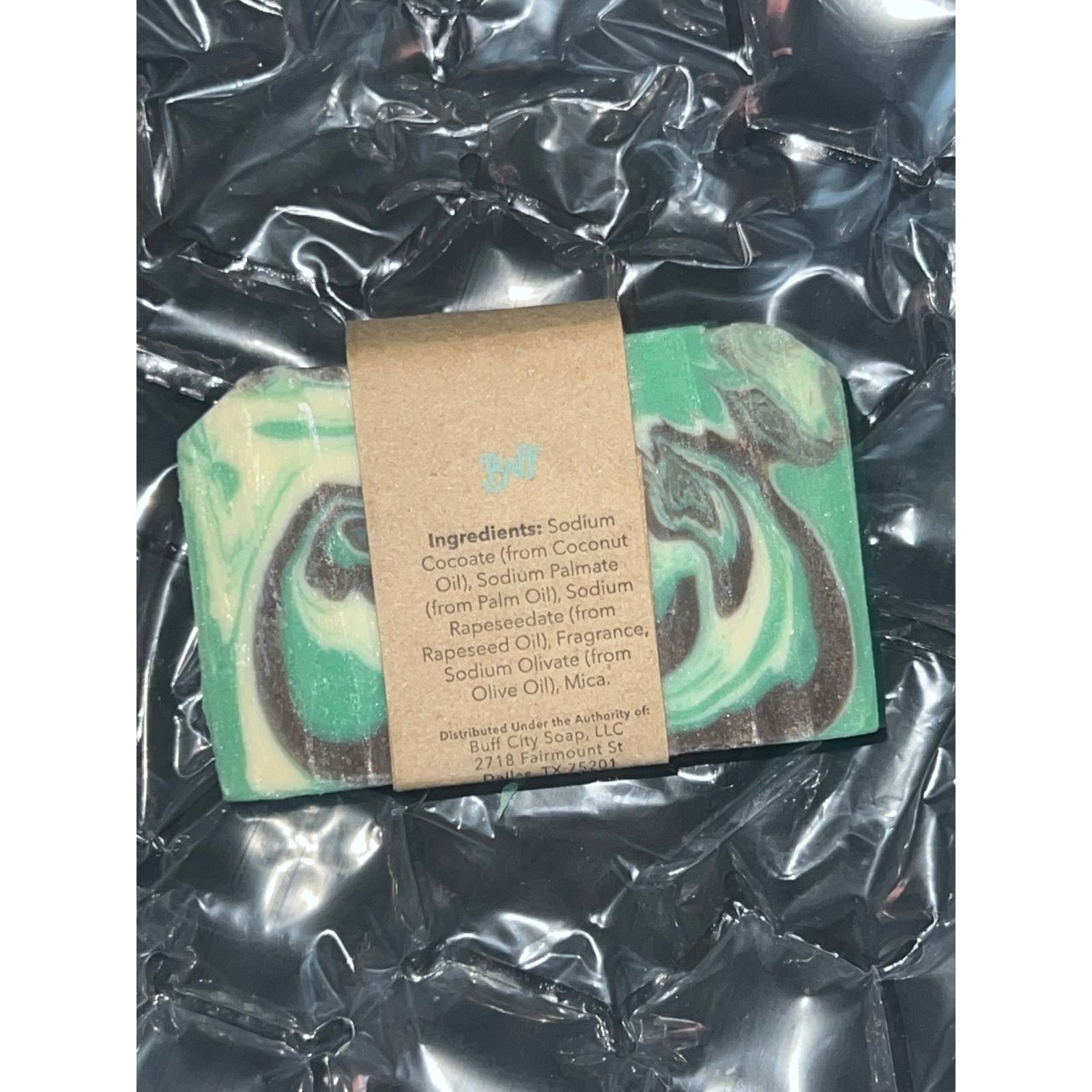 Buff City Soap Tobacco Bay Leaf Bar Soap Unisex 5.5oz Green New Swirled Design