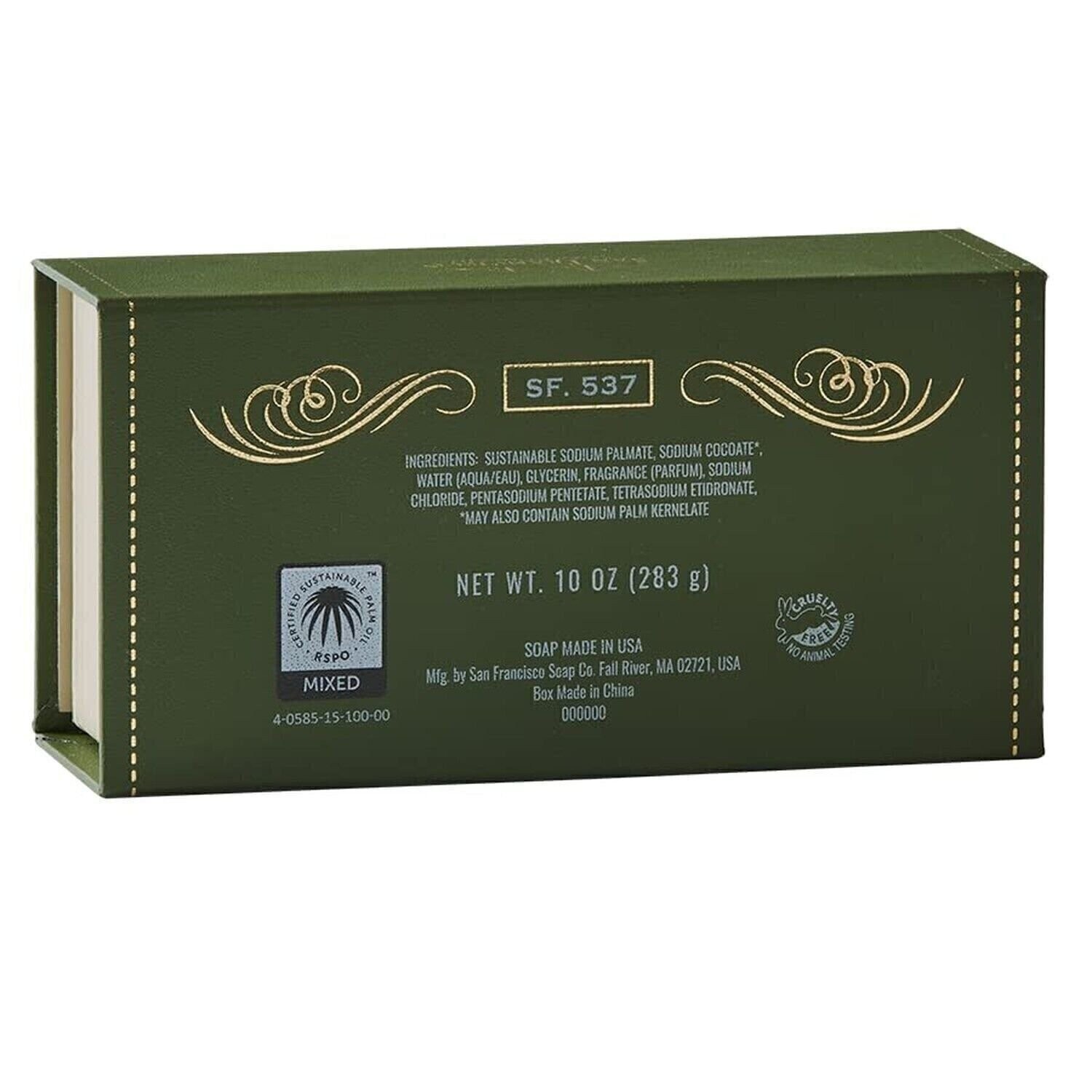 San Francisco Soap Company Invigorating Bergamot Cognac Man Bar