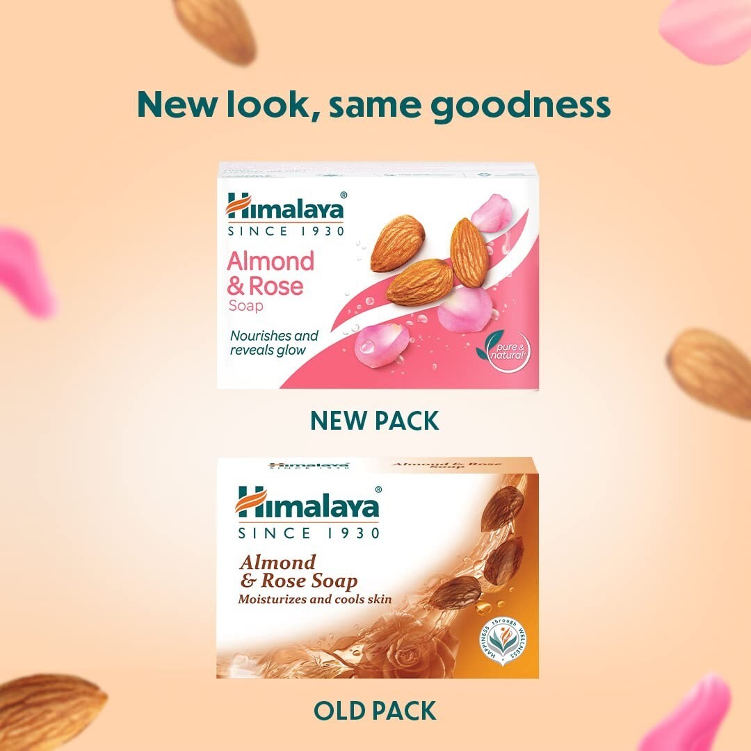Himalaya Herbals Almond and Rose Soap, 125gm (Pack of 6) Free Shipping