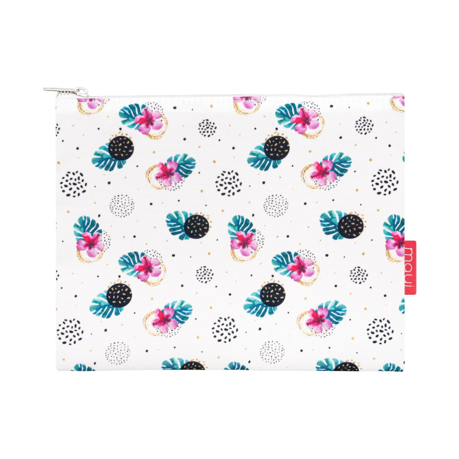 Maui Soap Co Hibiscus Dot Travel Pouch Make up Bag