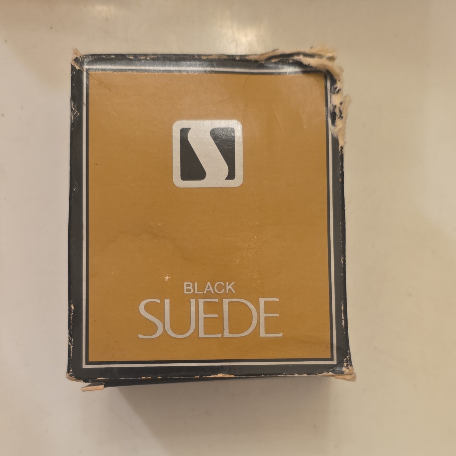 Avon Black Suede Shower Soap-on-a-Rope for Men 5 oz Rectangular Body Bar