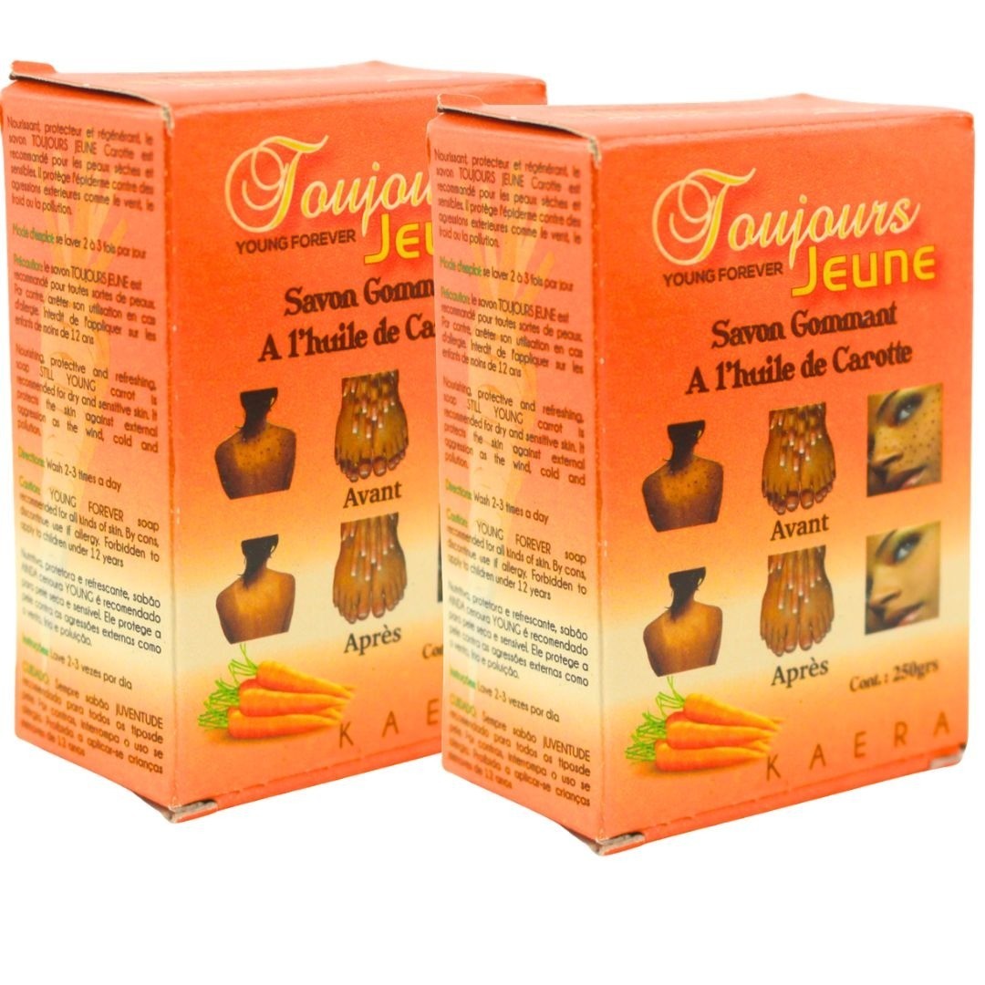Toujours Jeune Carrot Oil Exfoliating Soap 250g Nourishing & Hydrating