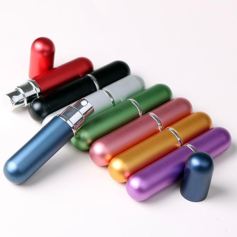 5ML Travel Portable Mini Refillable Perfume Atomizer Bottle Scent Spray Case