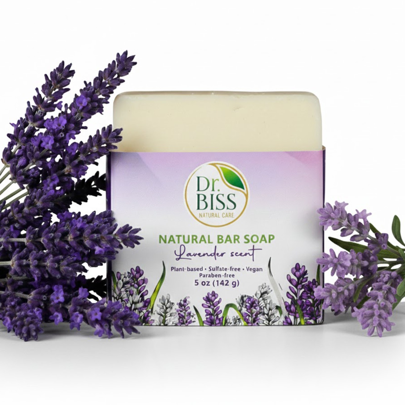 Dr. BISS Olive Oil Blend Bar Soap 5 oz – Lavender, Peppermint & Unscented
