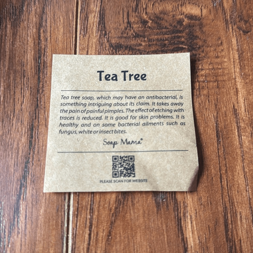 Soap Mama 100% Organic Red Tea Tree Loofah Soap Bar Natural Exfoliating Body