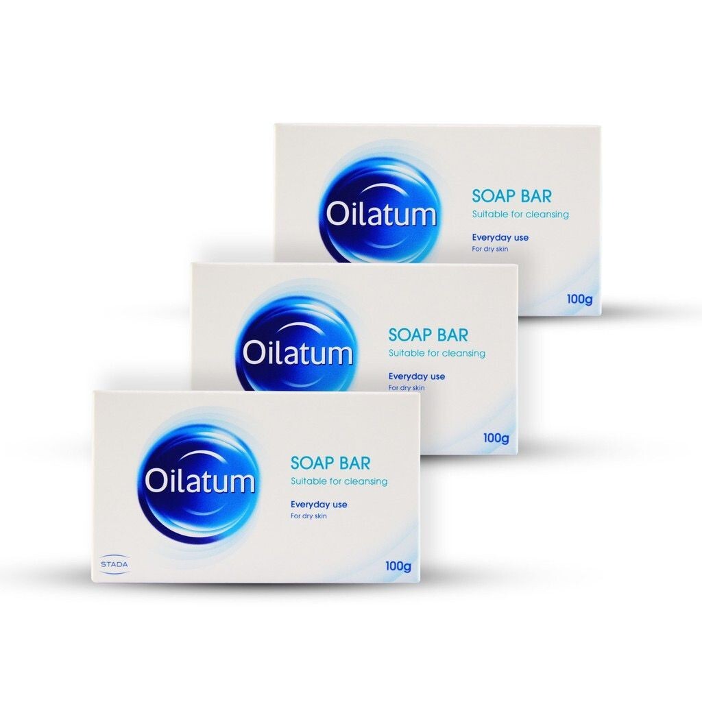 OILATUM SOAP BAR MOISTURISING EVERYDAY USE HYDRATING CLEANSING 3 X 100 G