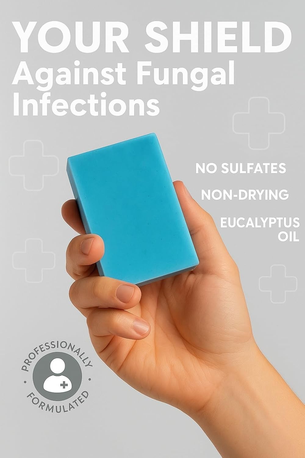 Antifungal Soap Bar for Jock Itch, Ringworm, Athletes Foot, Skin Fungus