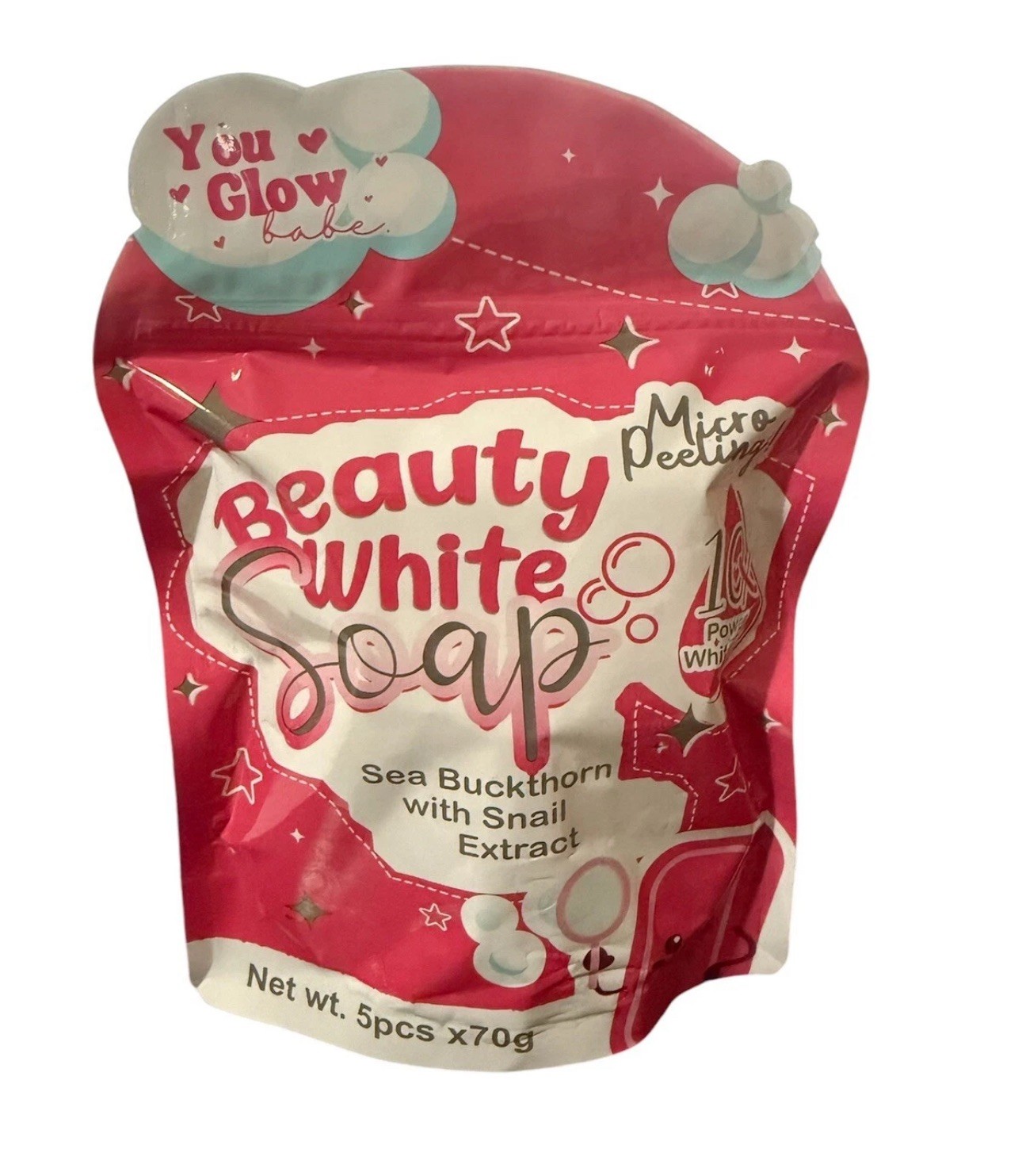 Beauty White Soap By You Glow Babe, 5 Bars X 70g