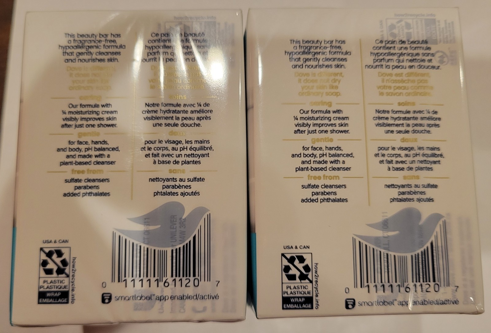 2 Ct Dove Sensitive Beauty Bar 3.75 oz each Total 4 *BRAND NEW *