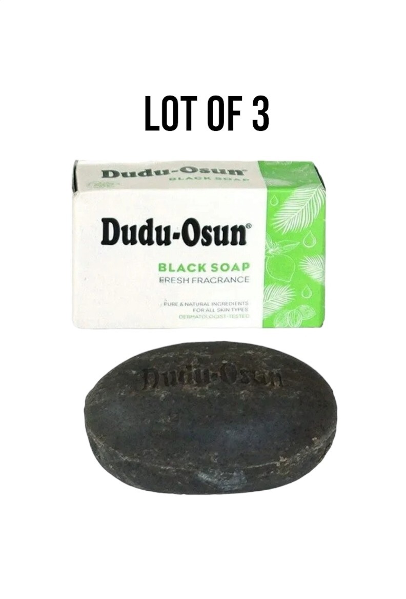 Tropical Naturals Dudu-Osun BLACK SOAP 150GM Soap Pure Natural Ingredien (3Bars)
