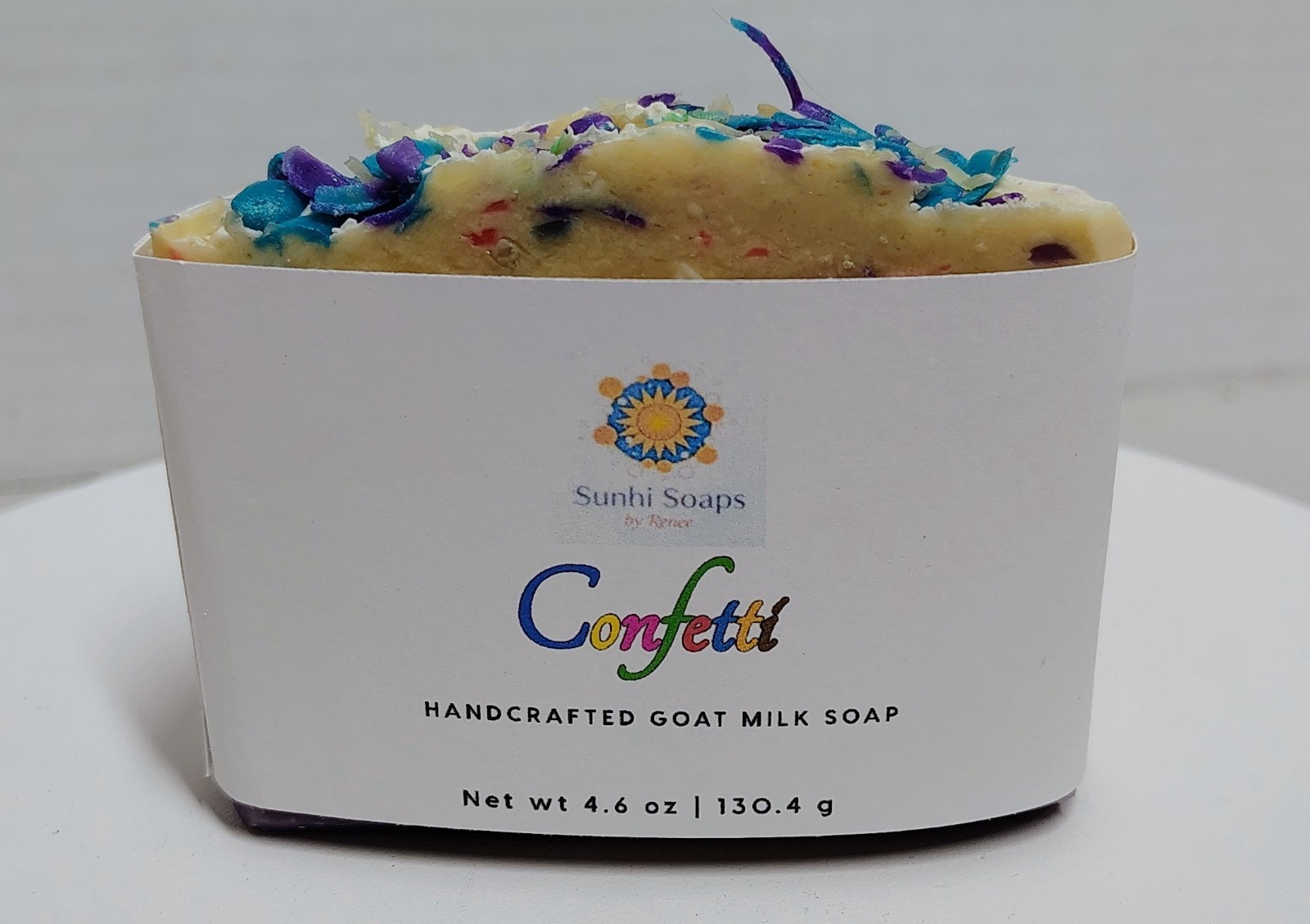 Handmade Goat Milk Soap Bar Sweet Pea Confetti Natural Skin Care Sunhi Soaps New