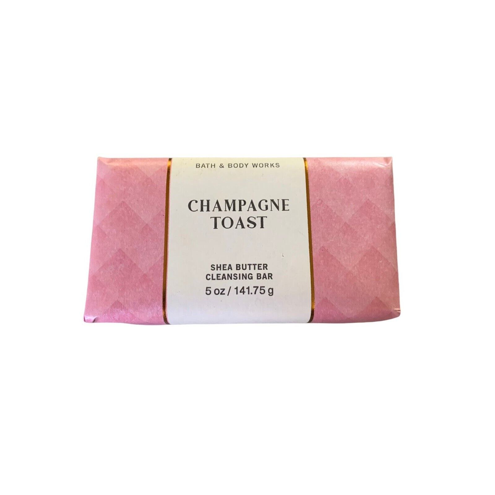 CHAMPAGNE TOAST By Bath & Body Works Shea Butter Cleansing Bar 5 oz Bar Soap.